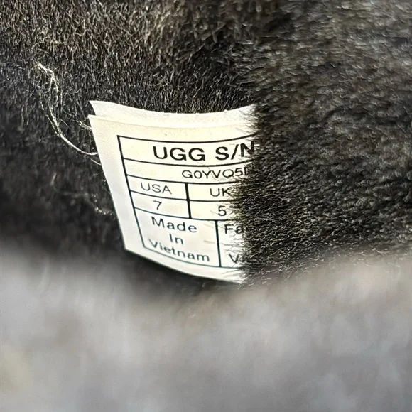 UGG Kristabelle Black Suede Boots, Lace Up Tassel size 7 - Picture 5 of 12